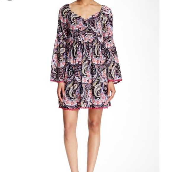 Romeo & Juliet Couture Dresses & Skirts - Romeo Juliet Couture Dress Small Floral Baby Doll Mini Paisley Casual Vacation
